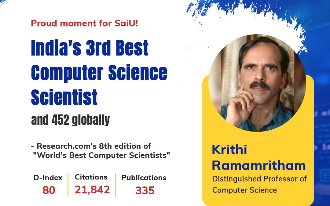 Professor Krithi Ramamritham – India’s 3rd Best Computer Science Scientist