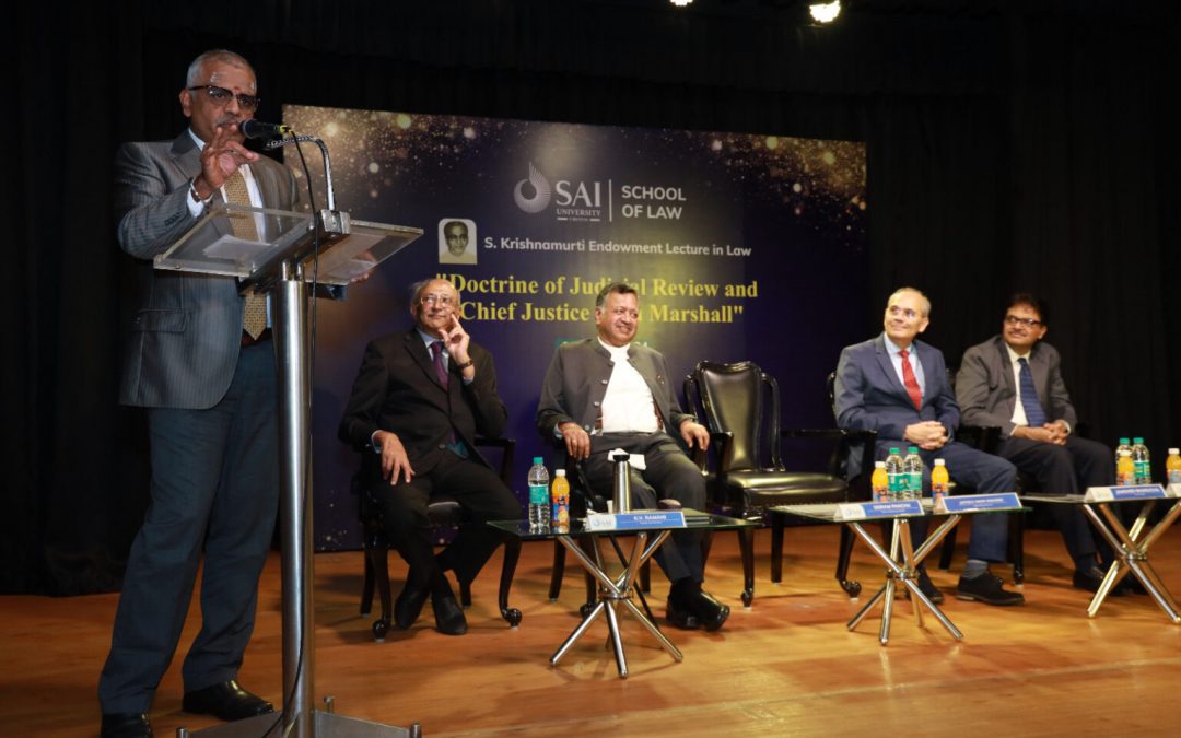 Sai University School of Law’s Second Endowment Lecture by Senior Advocate Sriram Panchu